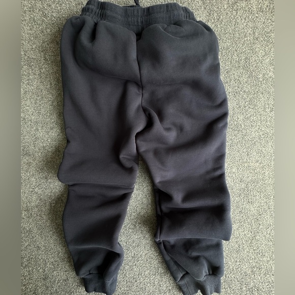 Cozy Black Sherpa Fully Lined Sweatpants Size Large - Picture 2 of 5